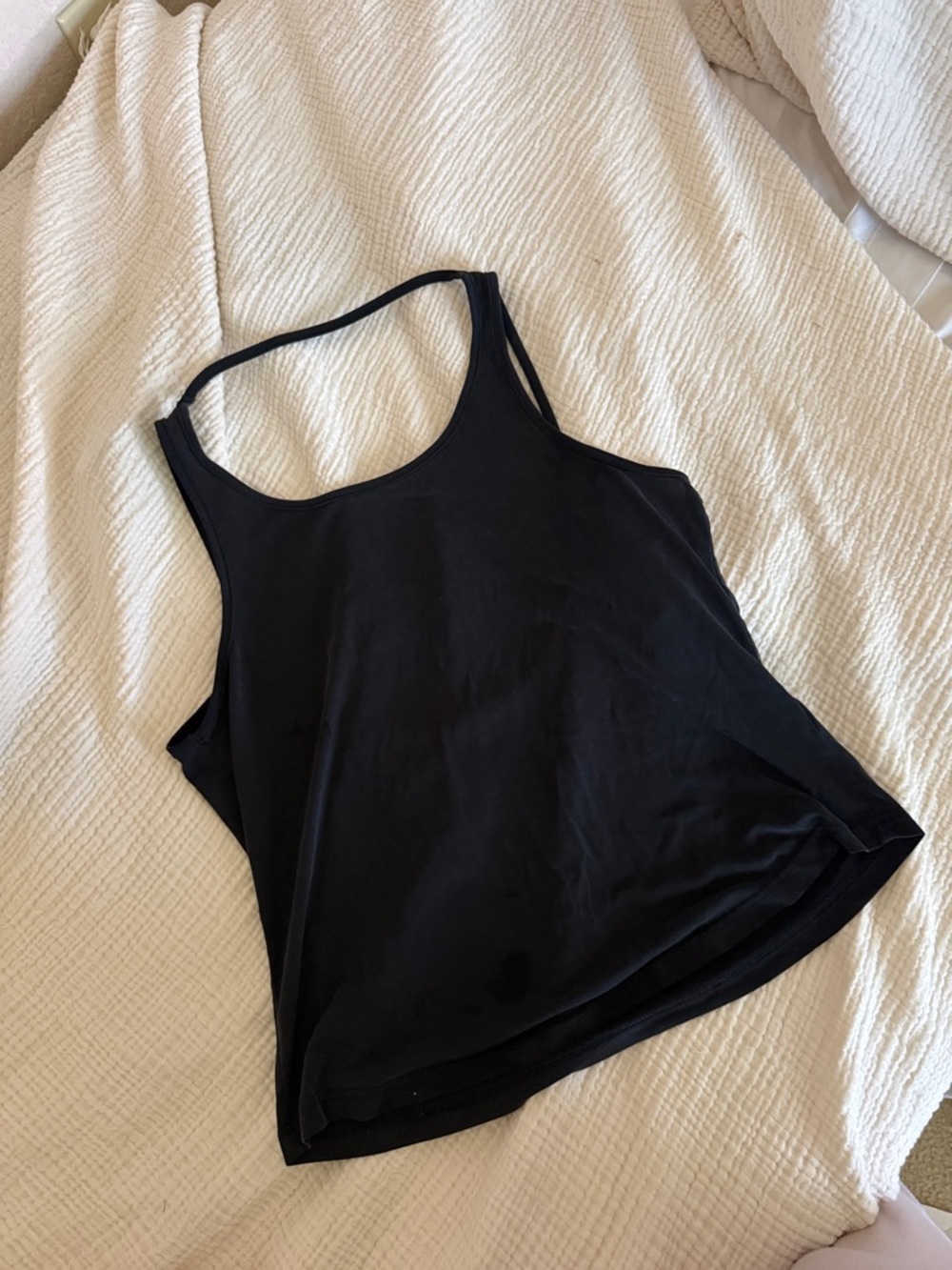 Black tank top